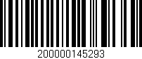 Código de barras (EAN, GTIN, SKU, ISBN): '200000145293'