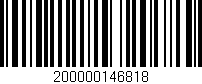 Código de barras (EAN, GTIN, SKU, ISBN): '200000146818'