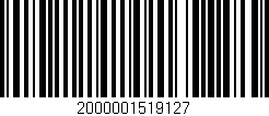 Código de barras (EAN, GTIN, SKU, ISBN): '2000001519127'