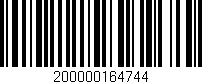 Código de barras (EAN, GTIN, SKU, ISBN): '200000164744'