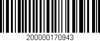 Código de barras (EAN, GTIN, SKU, ISBN): '200000170943'