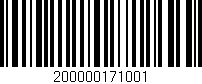Código de barras (EAN, GTIN, SKU, ISBN): '200000171001'