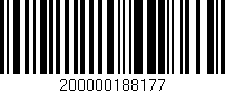 Código de barras (EAN, GTIN, SKU, ISBN): '200000188177'