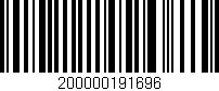 Código de barras (EAN, GTIN, SKU, ISBN): '200000191696'