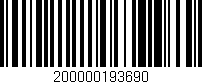 Código de barras (EAN, GTIN, SKU, ISBN): '200000193690'