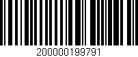 Código de barras (EAN, GTIN, SKU, ISBN): '200000199791'