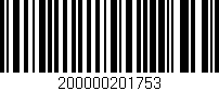 Código de barras (EAN, GTIN, SKU, ISBN): '200000201753'