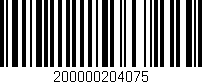 Código de barras (EAN, GTIN, SKU, ISBN): '200000204075'