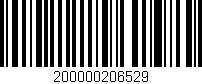 Código de barras (EAN, GTIN, SKU, ISBN): '200000206529'