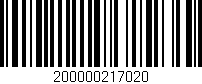 Código de barras (EAN, GTIN, SKU, ISBN): '200000217020'