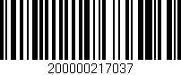 Código de barras (EAN, GTIN, SKU, ISBN): '200000217037'