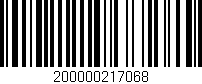 Código de barras (EAN, GTIN, SKU, ISBN): '200000217068'