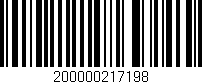 Código de barras (EAN, GTIN, SKU, ISBN): '200000217198'