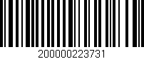 Código de barras (EAN, GTIN, SKU, ISBN): '200000223731'