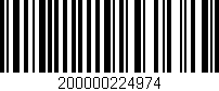 Código de barras (EAN, GTIN, SKU, ISBN): '200000224974'
