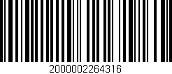 Código de barras (EAN, GTIN, SKU, ISBN): '2000002264316'
