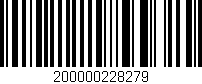 Código de barras (EAN, GTIN, SKU, ISBN): '200000228279'