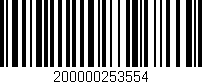 Código de barras (EAN, GTIN, SKU, ISBN): '200000253554'
