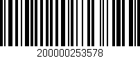 Código de barras (EAN, GTIN, SKU, ISBN): '200000253578'