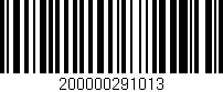 Código de barras (EAN, GTIN, SKU, ISBN): '200000291013'