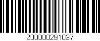 Código de barras (EAN, GTIN, SKU, ISBN): '200000291037'