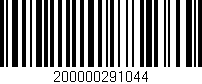 Código de barras (EAN, GTIN, SKU, ISBN): '200000291044'