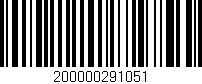 Código de barras (EAN, GTIN, SKU, ISBN): '200000291051'