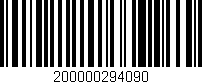 Código de barras (EAN, GTIN, SKU, ISBN): '200000294090'