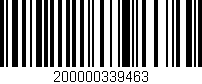 Código de barras (EAN, GTIN, SKU, ISBN): '200000339463'