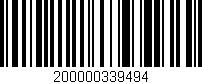 Código de barras (EAN, GTIN, SKU, ISBN): '200000339494'
