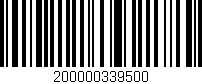 Código de barras (EAN, GTIN, SKU, ISBN): '200000339500'