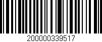 Código de barras (EAN, GTIN, SKU, ISBN): '200000339517'
