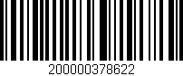 Código de barras (EAN, GTIN, SKU, ISBN): '200000378622'