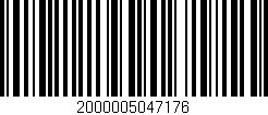 Código de barras (EAN, GTIN, SKU, ISBN): '2000005047176'