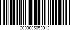 Código de barras (EAN, GTIN, SKU, ISBN): '2000005050312'