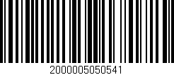 Código de barras (EAN, GTIN, SKU, ISBN): '2000005050541'