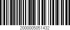 Código de barras (EAN, GTIN, SKU, ISBN): '2000005051432'