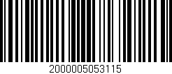 Código de barras (EAN, GTIN, SKU, ISBN): '2000005053115'