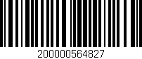 Código de barras (EAN, GTIN, SKU, ISBN): '200000564827'