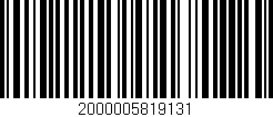 Código de barras (EAN, GTIN, SKU, ISBN): '2000005819131'