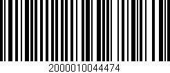 Código de barras (EAN, GTIN, SKU, ISBN): '2000010044474'