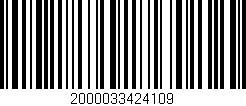 Código de barras (EAN, GTIN, SKU, ISBN): '2000033424109'