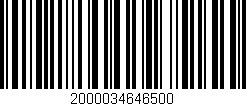 Código de barras (EAN, GTIN, SKU, ISBN): '2000034646500'