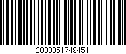 Código de barras (EAN, GTIN, SKU, ISBN): '2000051749451'