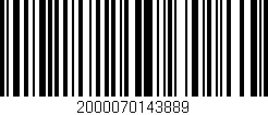 Código de barras (EAN, GTIN, SKU, ISBN): '2000070143889'
