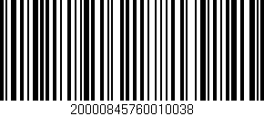 Código de barras (EAN, GTIN, SKU, ISBN): '20000845760010038'