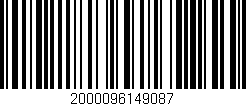 Código de barras (EAN, GTIN, SKU, ISBN): '2000096149087'