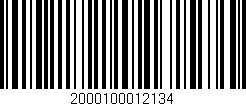 Código de barras (EAN, GTIN, SKU, ISBN): '2000100012134'
