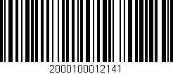 Código de barras (EAN, GTIN, SKU, ISBN): '2000100012141'