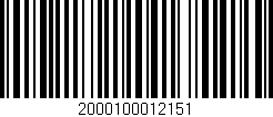 Código de barras (EAN, GTIN, SKU, ISBN): '2000100012151'